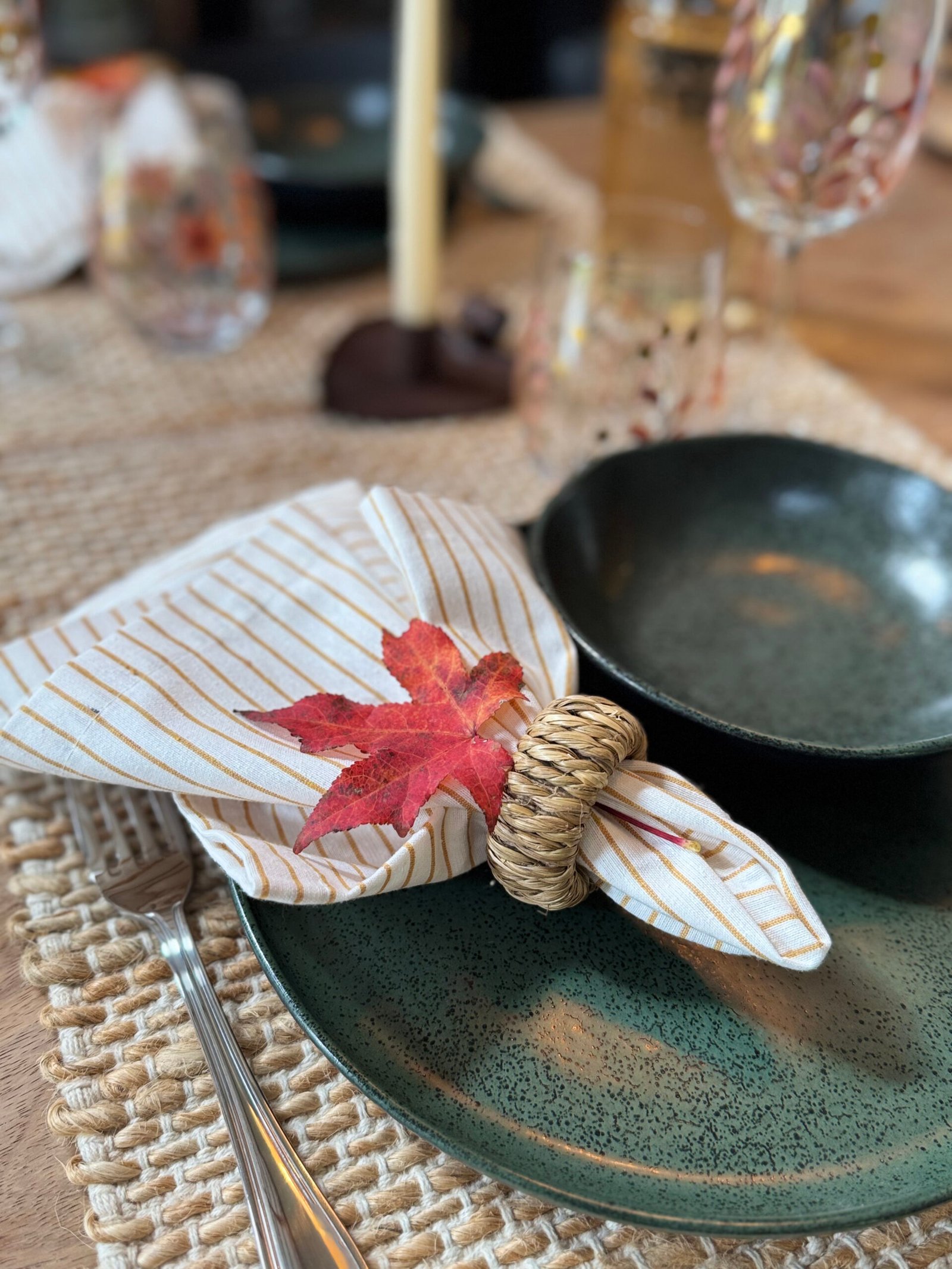 Detalhe de mesa posta
